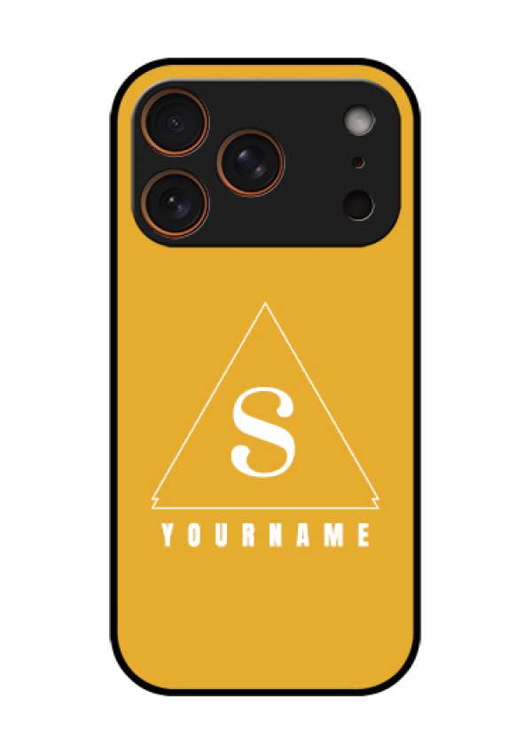 Apple iPhone 18 Pro Custom Glass Phone Case - Simple Triangle Design