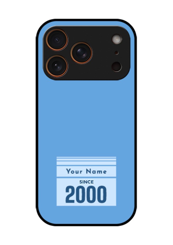 Apple iPhone 18 Pro Custom Glass Phone Case - Custom Year Of Birth Design