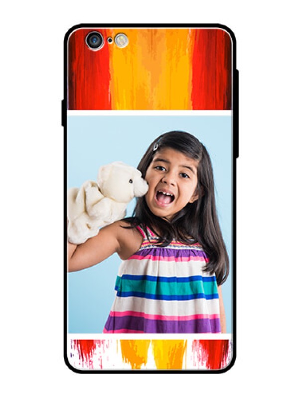 Custom Apple iPhone 6 Plus Personalized Glass Phone Case  - Multi Color Design