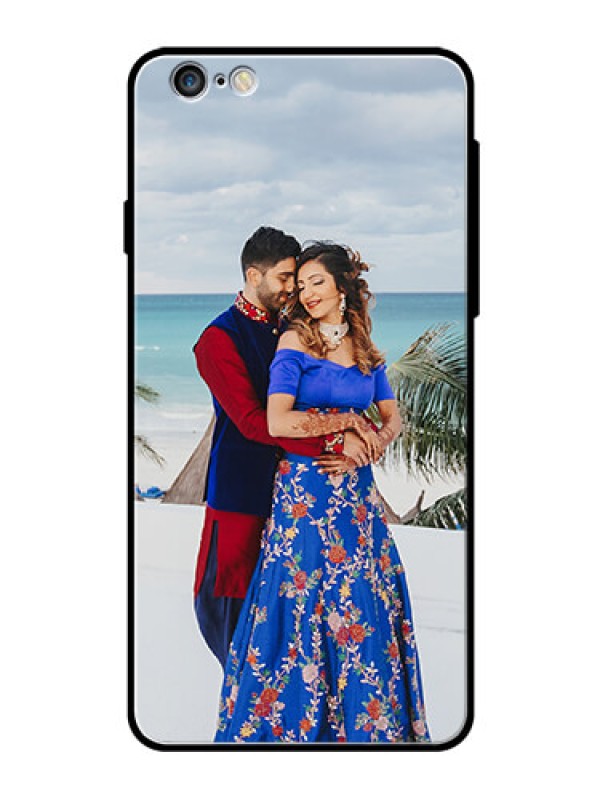 Custom Apple iPhone 6 Plus Photo Printing on Glass Case  - Upload Full Picture Design