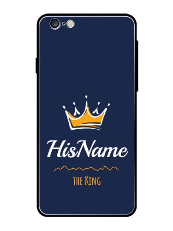 Custom Iphone 6 Plus Glass Phone Case King with Name