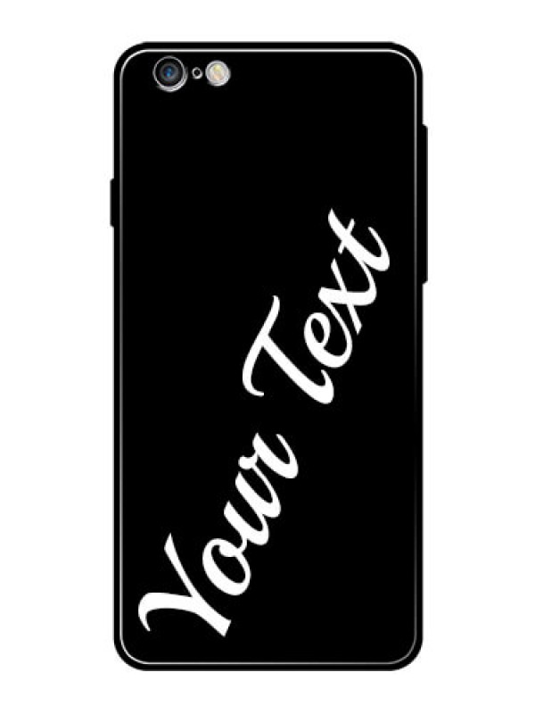 Custom Iphone 6 Plus Custom Glass Mobile Cover with Your Name