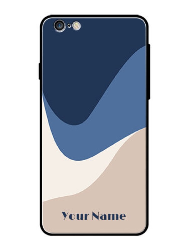Custom iPhone 6 Plus Custom Glass Phone Case - Abstract Drip Art Design