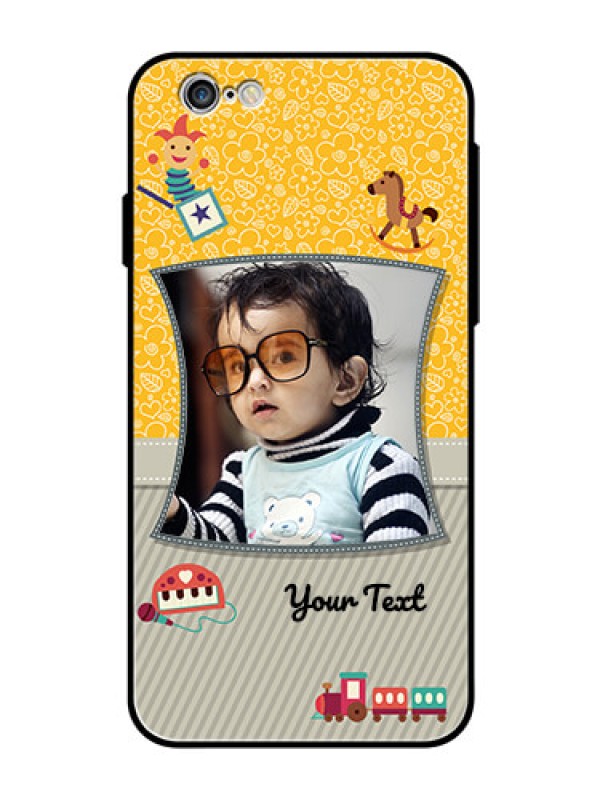 Custom Apple iPhone 6 Personalized Glass Phone Case  - Baby Picture Upload Design