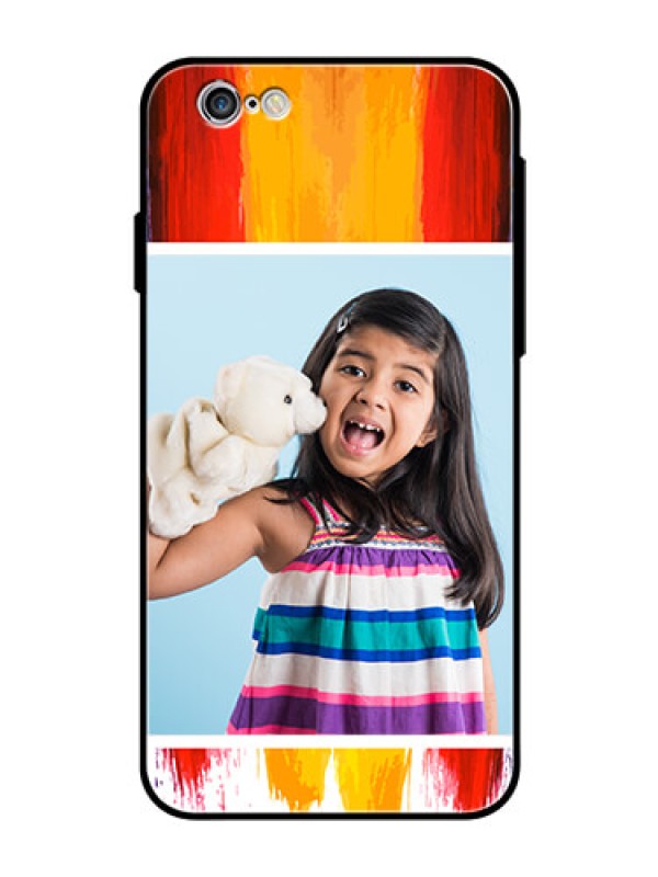 Custom Apple iPhone 6 Personalized Glass Phone Case  - Multi Color Design