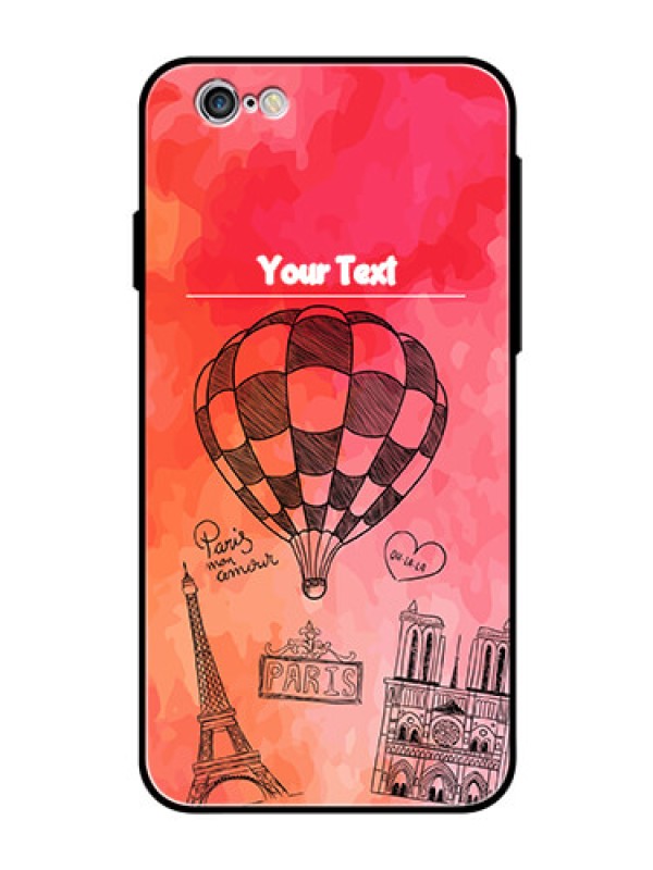 Custom Apple iPhone 6 Custom Glass Phone Case  - Paris Theme Design