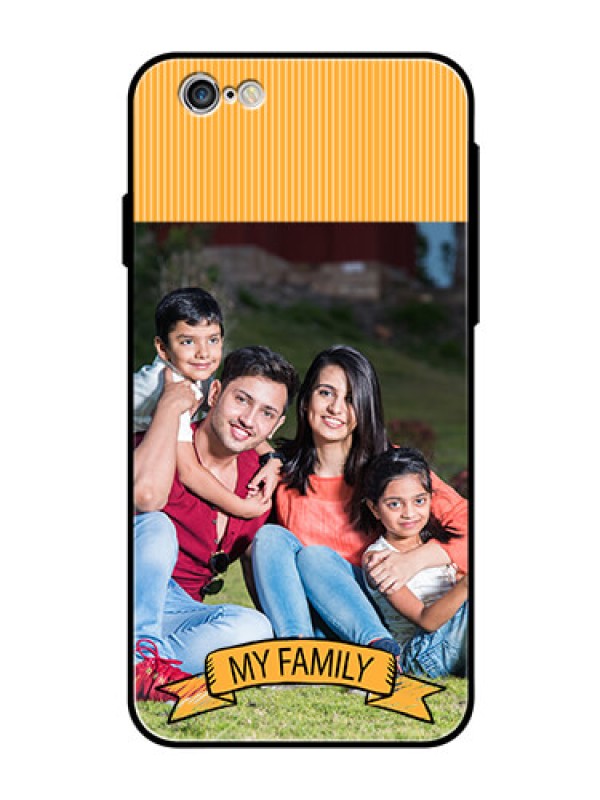 Custom Apple iPhone 6 Custom Glass Phone Case  - My Family Design