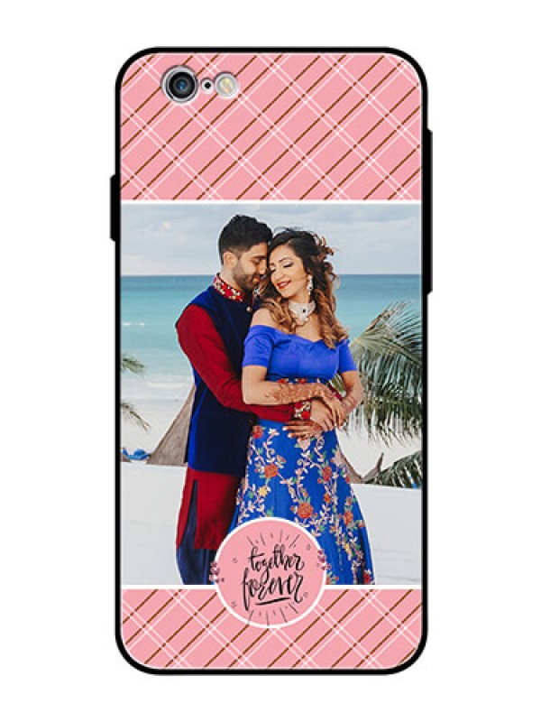 Custom Apple iPhone 6 Personalized Glass Phone Case  - Together Forever Design