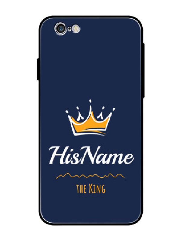Custom Iphone 6 Glass Phone Case King with Name