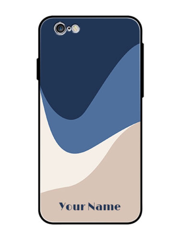 Custom iPhone 6 Custom Glass Phone Case - Abstract Drip Art Design