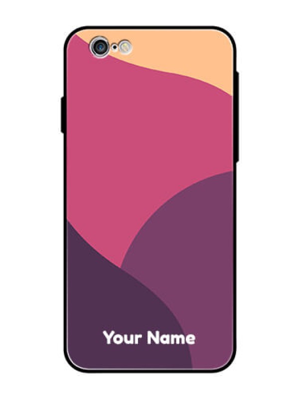 Custom iPhone 6 Custom Glass Phone Case - Mixed Multi-colour abstract art Design