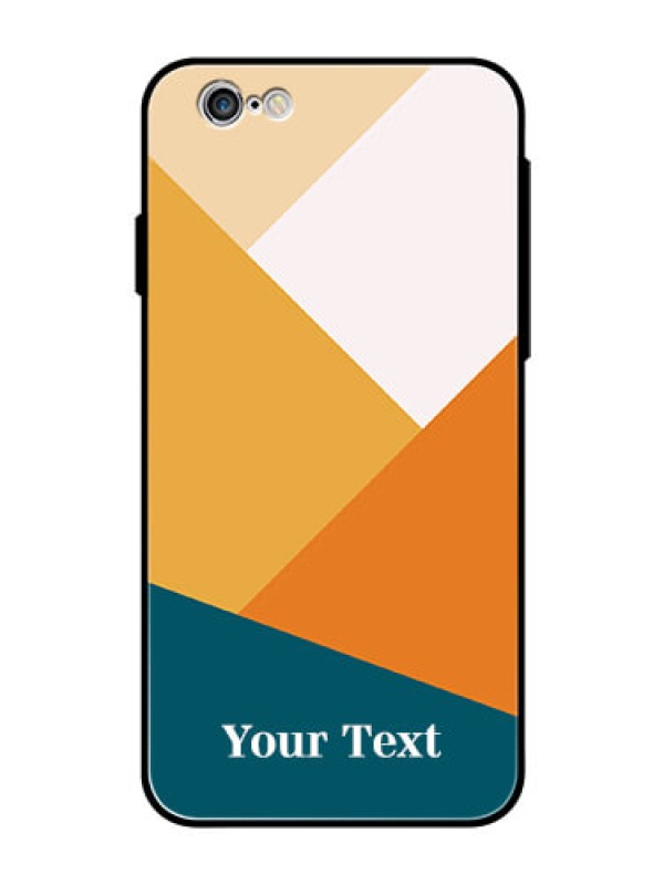 Custom iPhone 6 Personalized Glass Phone Case - Stacked Multi-colour Design