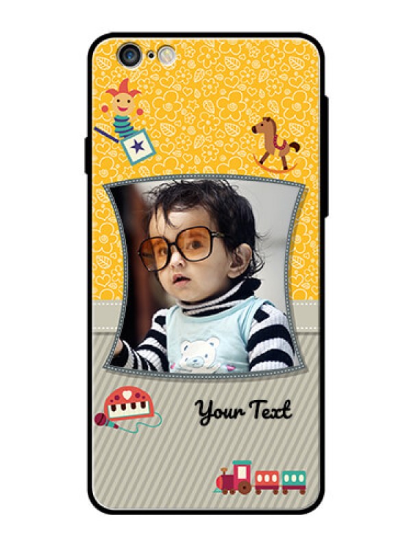 Custom Apple iPhone 6S Plus Personalized Glass Phone Case  - Baby Picture Upload Design