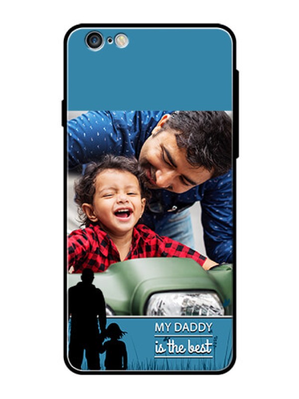 Custom Apple iPhone 6S Plus Custom Glass Mobile Case  - Best dad design 