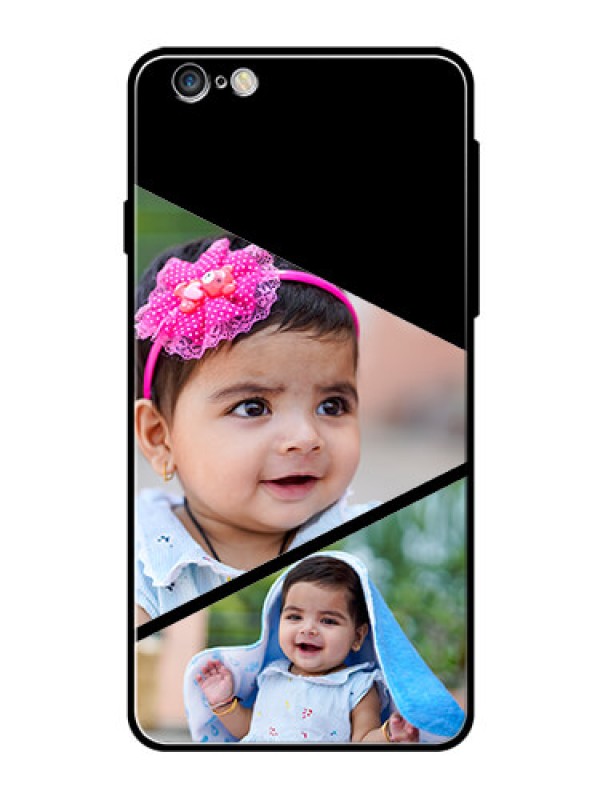 Custom Apple iPhone 6S Plus Custom Glass Phone Case  - Semi Cut Design