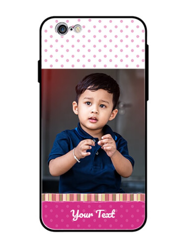Custom Apple iPhone 6s Photo Printing on Glass Case  - Cute Girls Cover Design