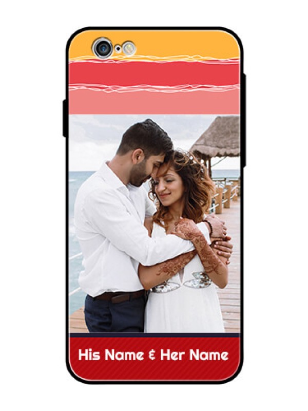 Custom Apple iPhone 6s Custom Glass Mobile Case  - Colorful Case Design