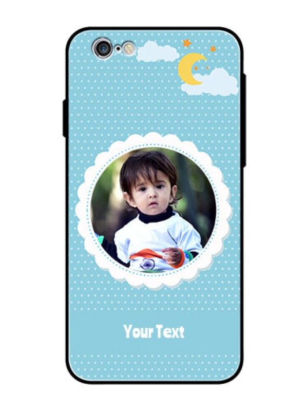 Custom Apple iPhone 6s Personalised Glass Phone Case  - Violet Pattern Design