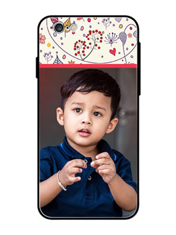 Custom Apple iPhone 6s Custom Glass Mobile Case  - Premium Floral Design