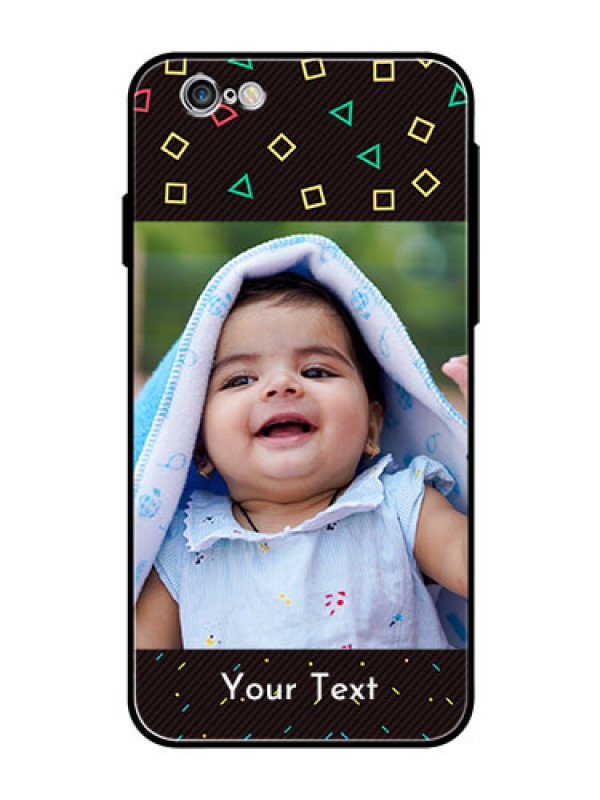 Custom Apple iPhone 6s Custom Glass Phone Case  - with confetti birthday design