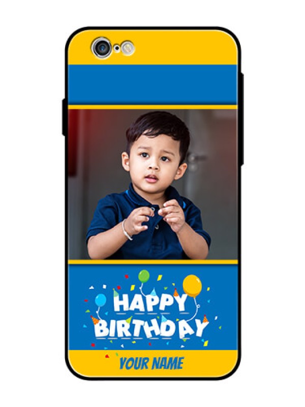 Custom Apple iPhone 6s Custom Glass Mobile Case  - Birthday Wishes Design