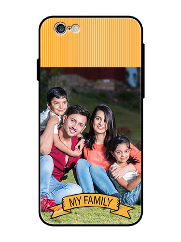 Custom Apple iPhone 6s Custom Glass Phone Case  - My Family Design