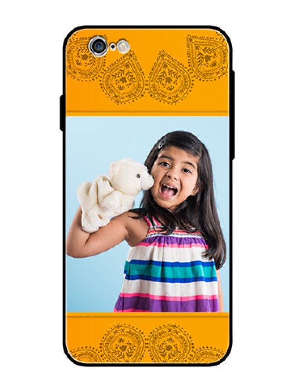 Custom Apple iPhone 6s Personalized Glass Phone Case  - Photo Wedding Design 