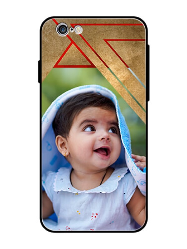 Custom Apple iPhone 6s Personalized Glass Phone Case  - Gradient Abstract Texture Design