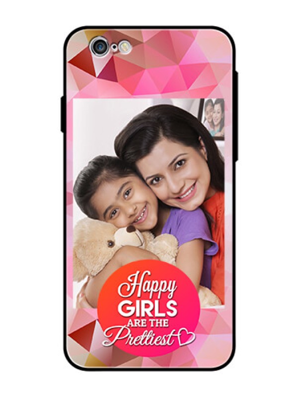 Custom Apple iPhone 6s Photo Printing on Glass Case  - Abstract Triangle Design