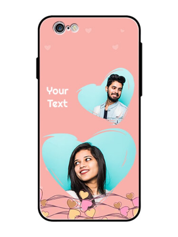 Custom Apple iPhone 6s Custom Glass Mobile Case  - Love Doodle Design