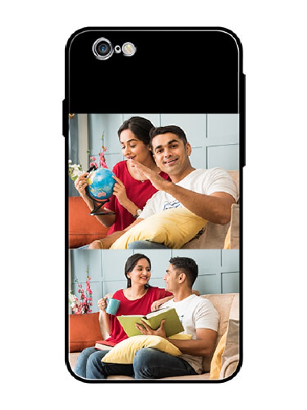 Custom Iphone 6S 2 Images on Glass Phone Cover