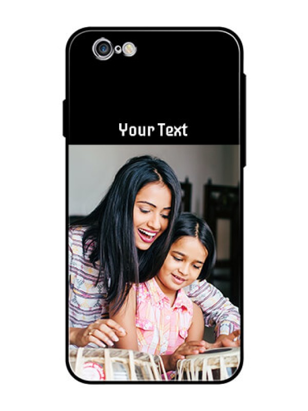 Custom Iphone 6S Photo with Name on Glass Phone Case