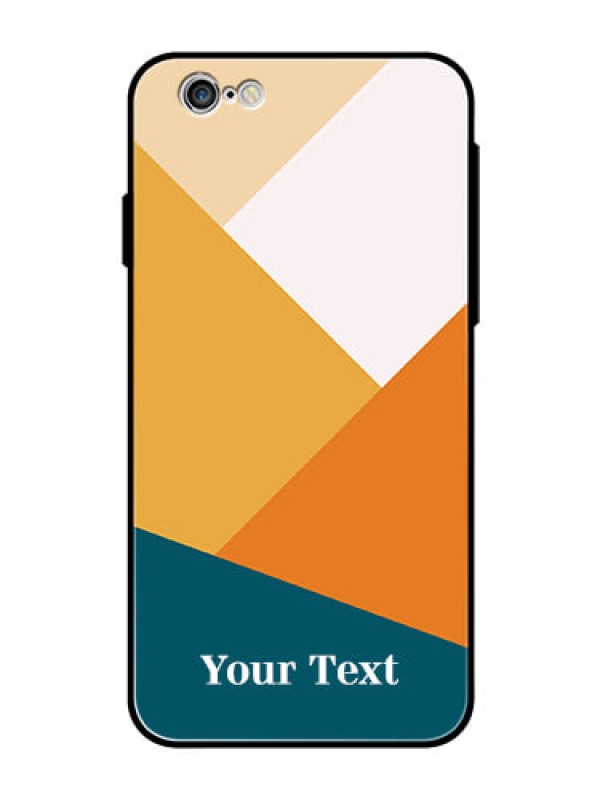 Custom iPhone 6S Personalized Glass Phone Case - Stacked Multi-colour Design
