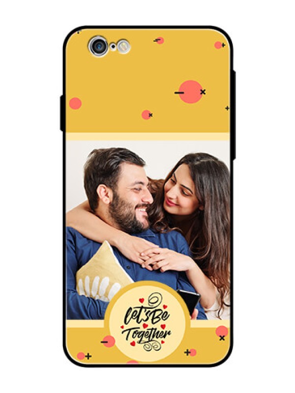 Custom iPhone 6S Photo Printing on Glass Case - Lets be Together Design
