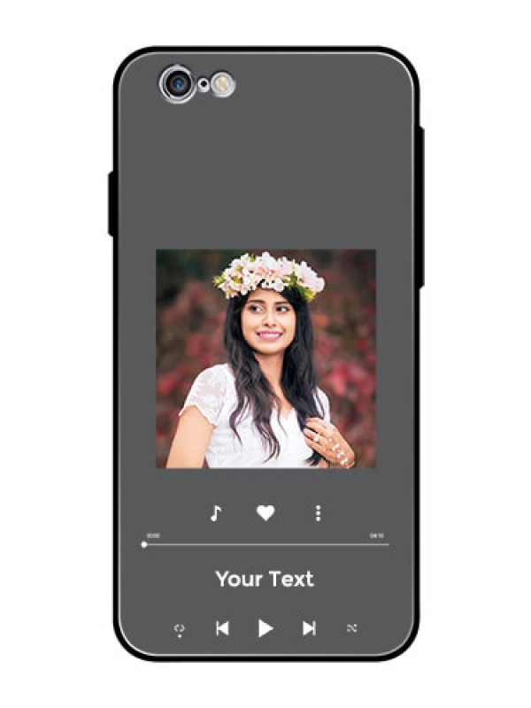 Custom iPhone 6S Custom Glass Mobile Case - Play The Music Design