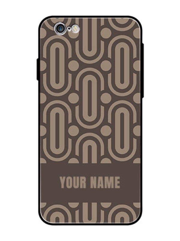 Custom iPhone 6S Custom Glass Phone Case - Captivating Zero Pattern Design