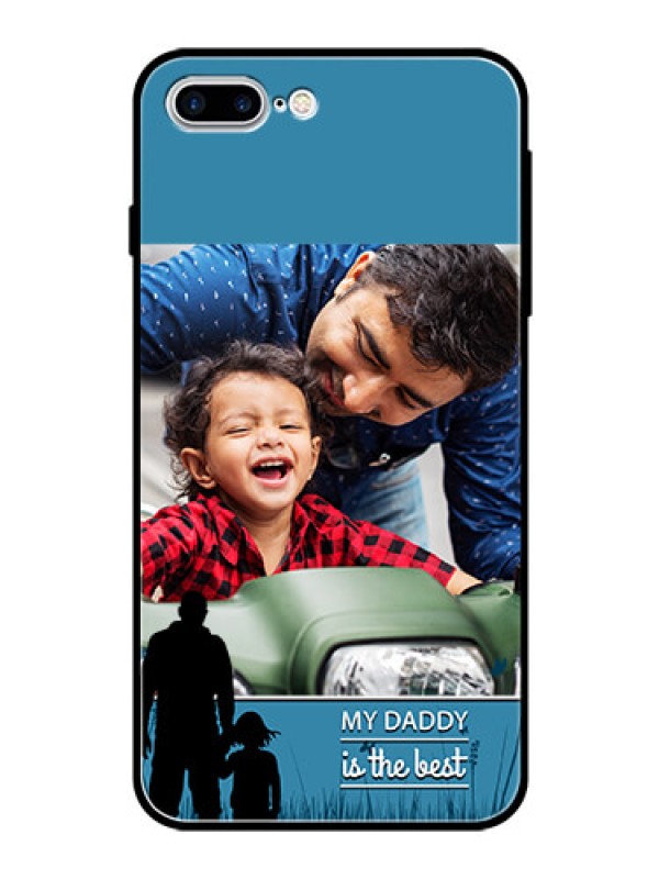 Custom Apple iPhone 7 Plus Custom Glass Mobile Case  - Best dad design 