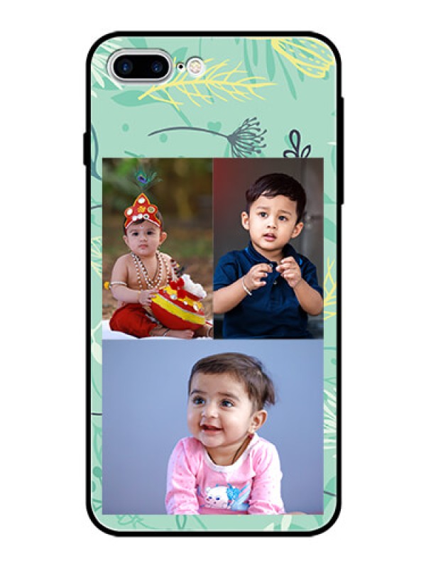 Custom Apple iPhone 7 Plus Photo Printing on Glass Case  - Forever Family Design 