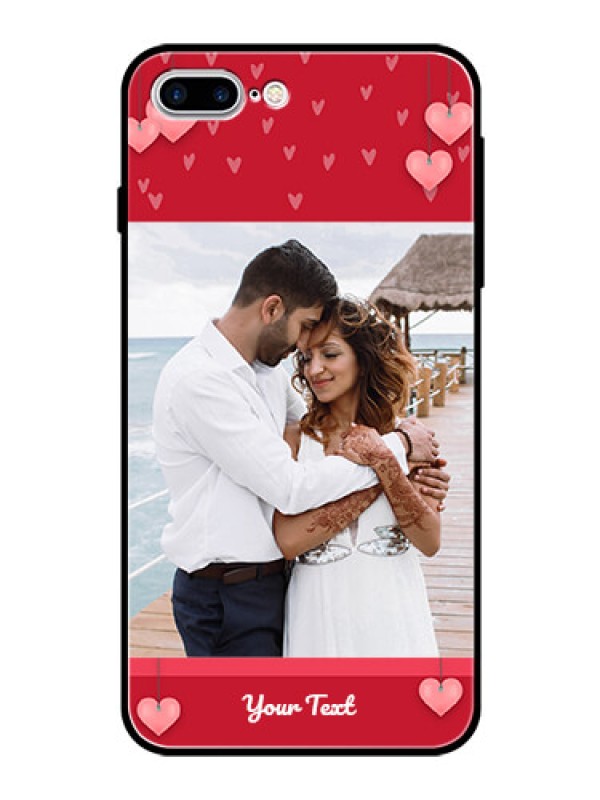 Custom Apple iPhone 7 Plus Custom Glass Phone Case  - Valentines Day Design