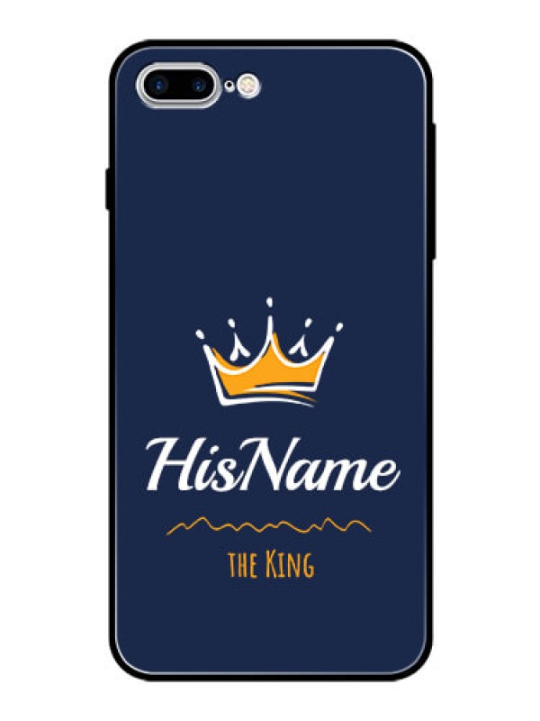 Custom Iphone 7 Plus Glass Phone Case King with Name
