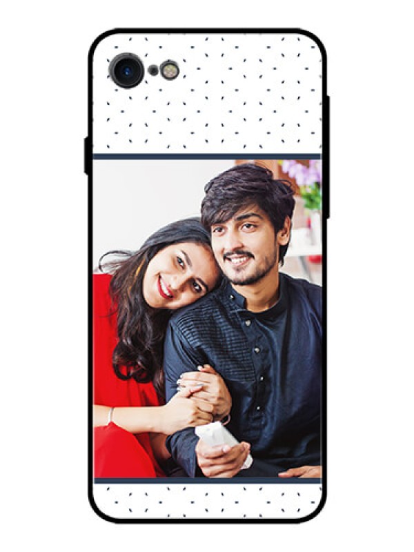 Custom Apple iPhone 7 Personalized Glass Phone Case  - Premium Dot Design