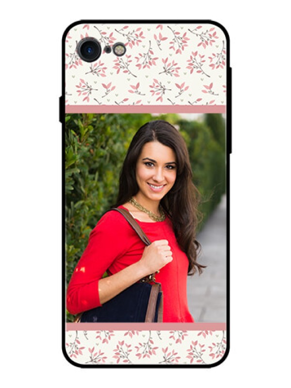 Custom Apple iPhone 7 Custom Glass Phone Case  - Premium Floral Design