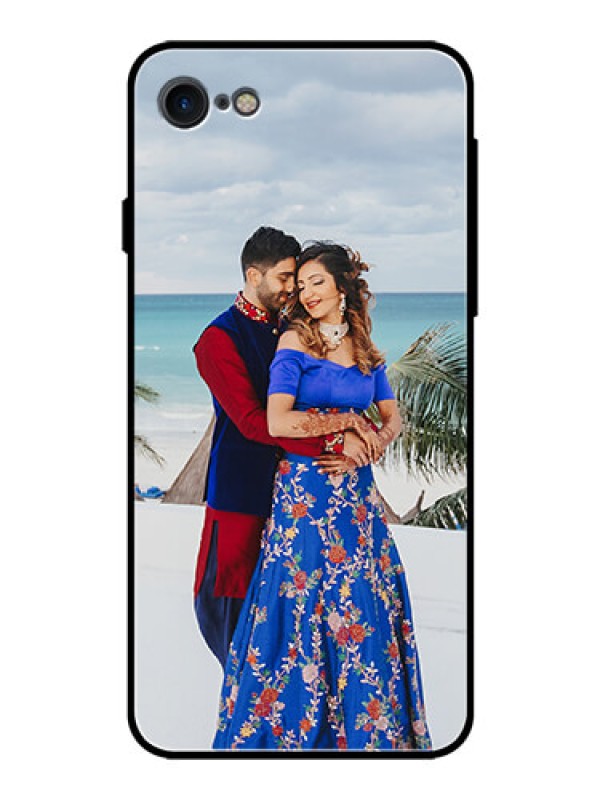 Custom Apple iPhone 7 Photo Printing on Glass Case  - Upload Full Picture Design