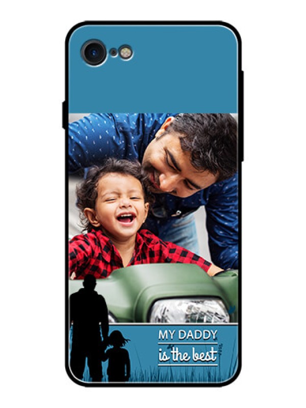 Custom Apple iPhone 7 Custom Glass Mobile Case  - Best dad design 