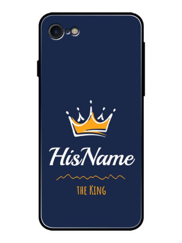 Custom Iphone 7 Glass Phone Case King with Name