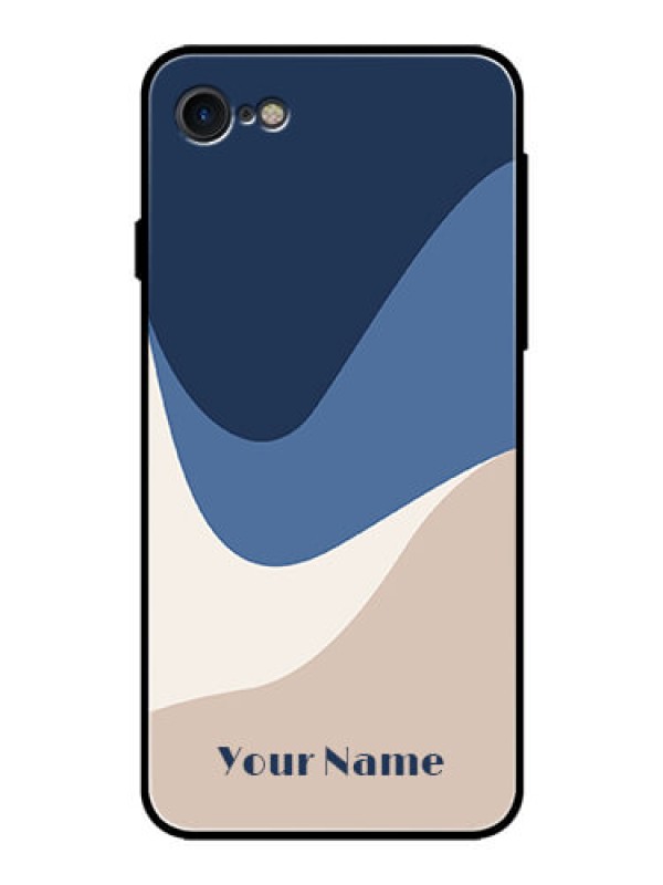 Custom iPhone 8 Custom Glass Phone Case - Abstract Drip Art Design
