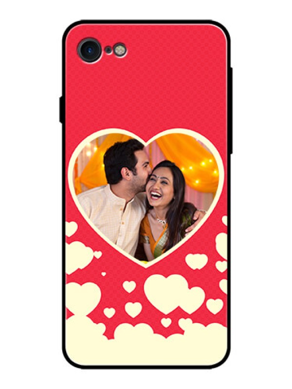 Custom iPhone SE 2020 Custom Glass Mobile Case  - Love Symbols Phone Cover Design