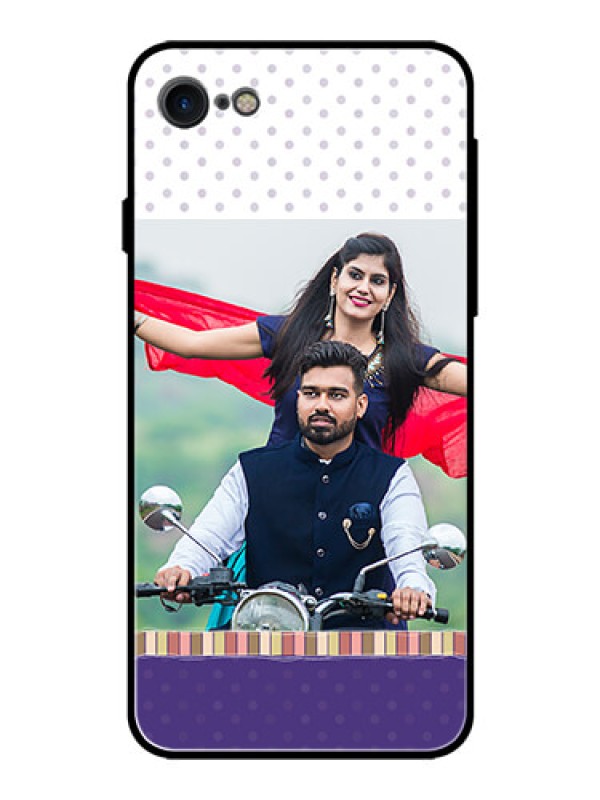 Custom iPhone SE 2020 Photo Printing on Glass Case  - Cute Family Design