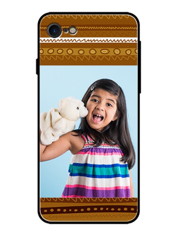 Custom iPhone SE 2020 Custom Glass Phone Case  - Friends Picture Upload Design 