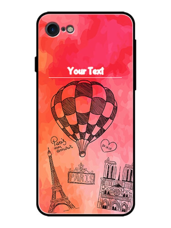 Custom iPhone SE 2020 Custom Glass Phone Case  - Paris Theme Design